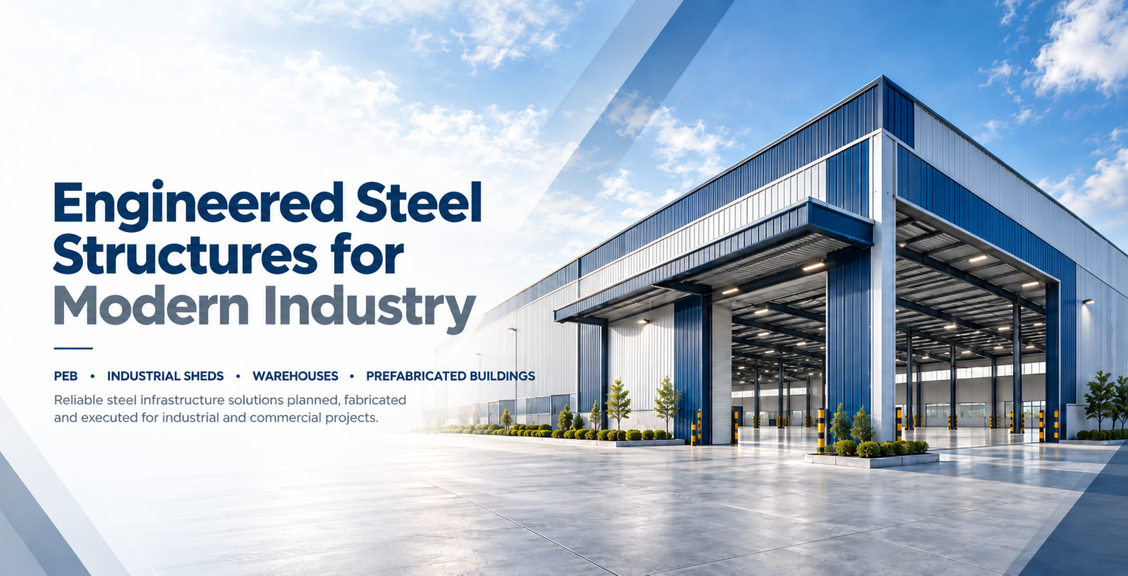 Commercial building exterior with silver ACP panels and glass windows